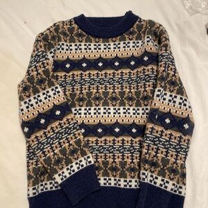patterned sweater